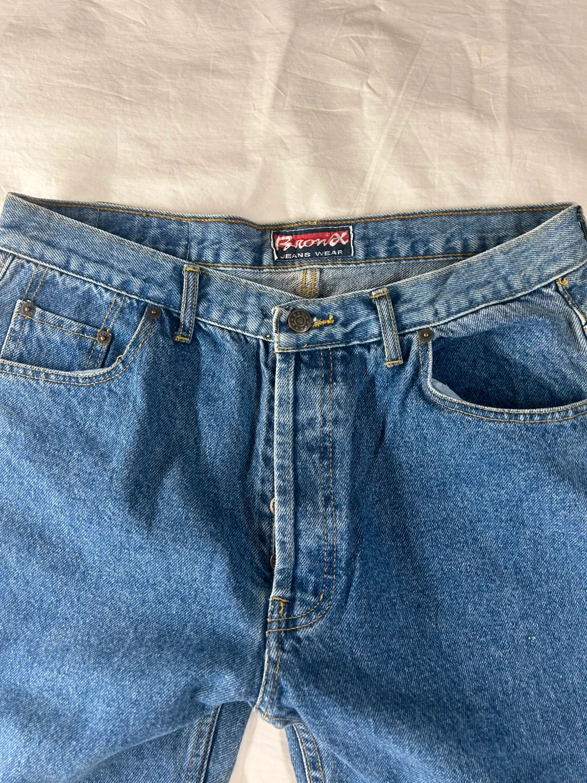 Jean reto azul vintage Bronx jeans wear tamanho 46 – photo 3